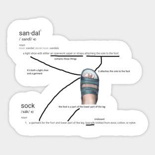 Sandal=Sock Sticker